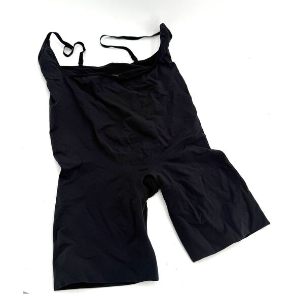 Skims Square Neck Mid Thigh Bodysuit Black Onyx Size 4X NWOT - Picture 1 of 6